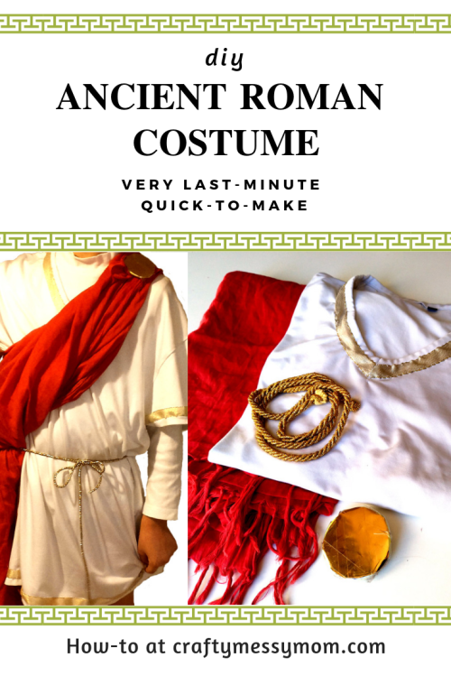 Ancient Roman costume - pin | craftymessymom.com